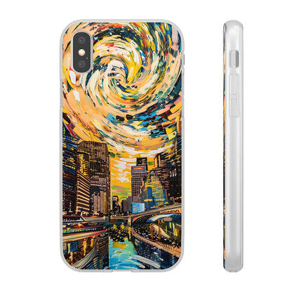 Van Gogh inspired City scene | iPhone/Samsung | Slimline Phone Case