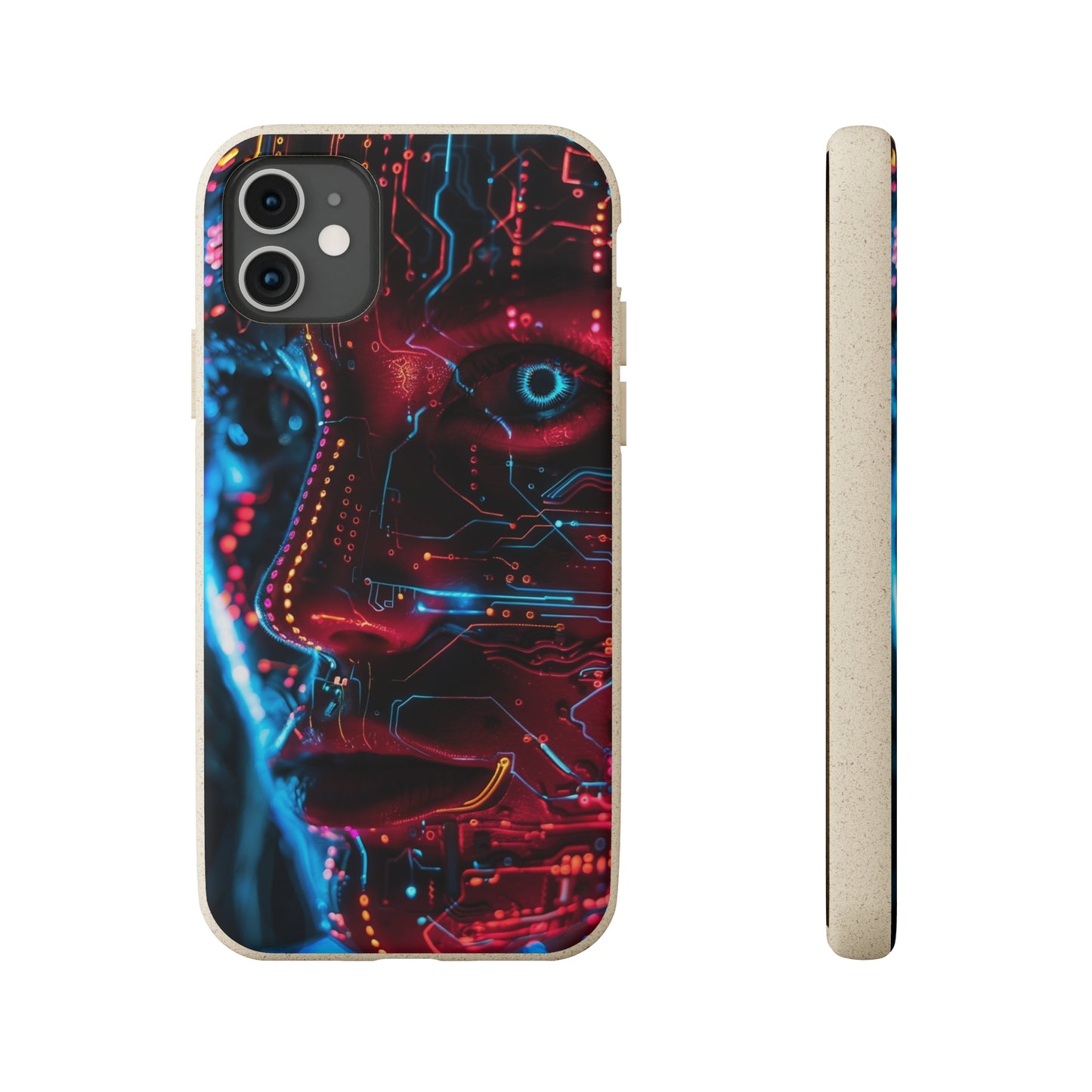 Cyberpunk woman Biodegradable Phone Case | iPhone / Samsung