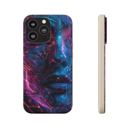 Cyberpunk woman Biodegradable Phone Case | iPhone / Samsung