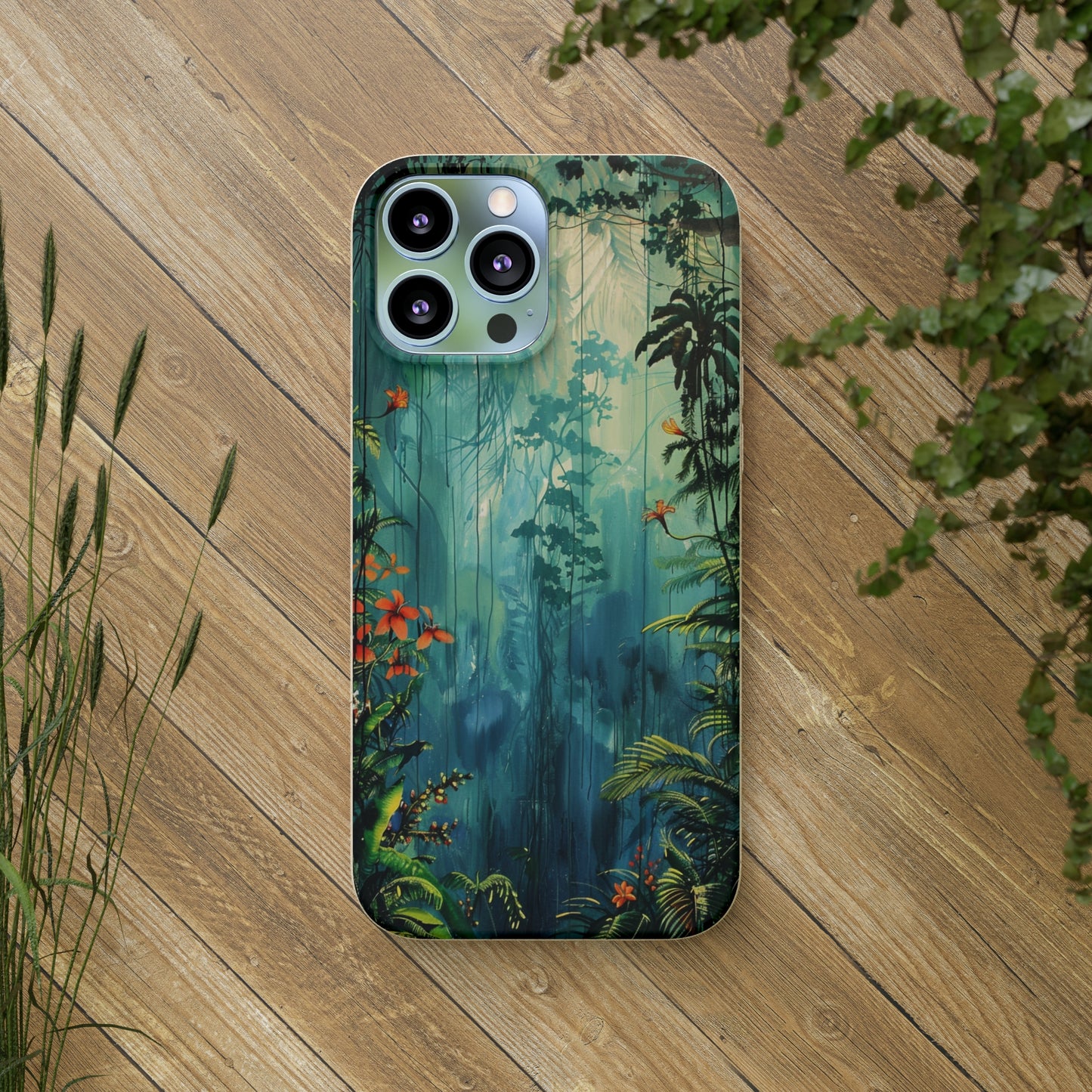 Rain Forest Clearing Scene Biodegradable Phone Case | iPhone / Samsung