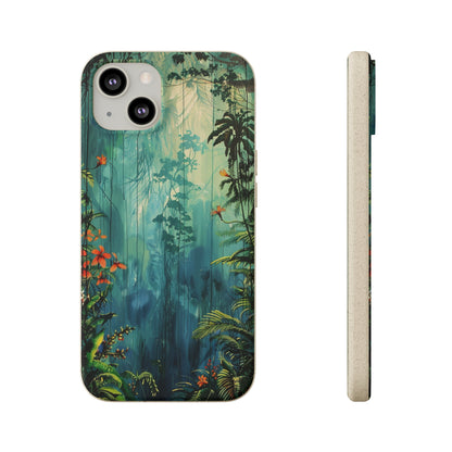 Rain Forest Clearing Scene Biodegradable Phone Case | iPhone / Samsung