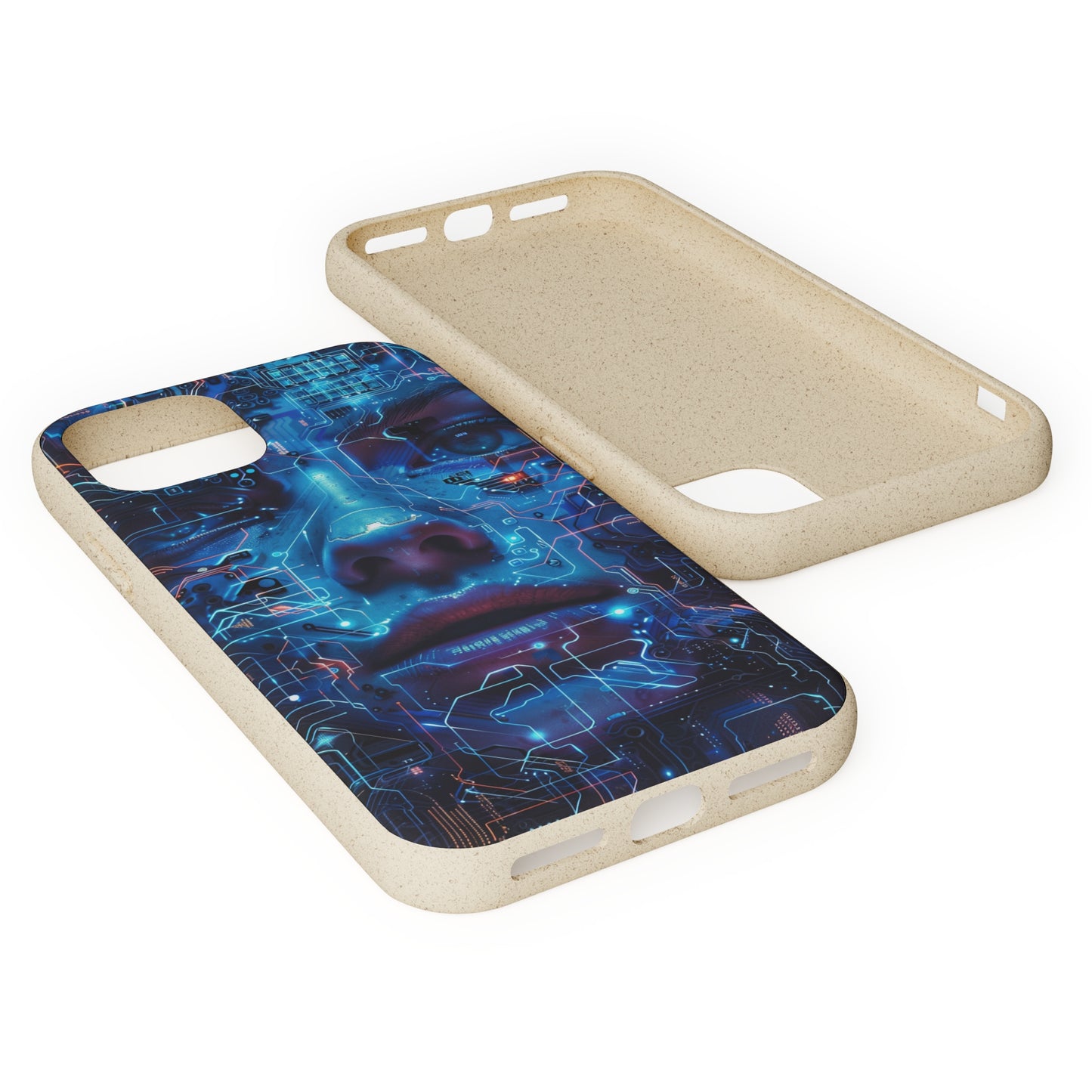 Cyberpunk woman Biodegradable Phone Case | iPhone / Samsung