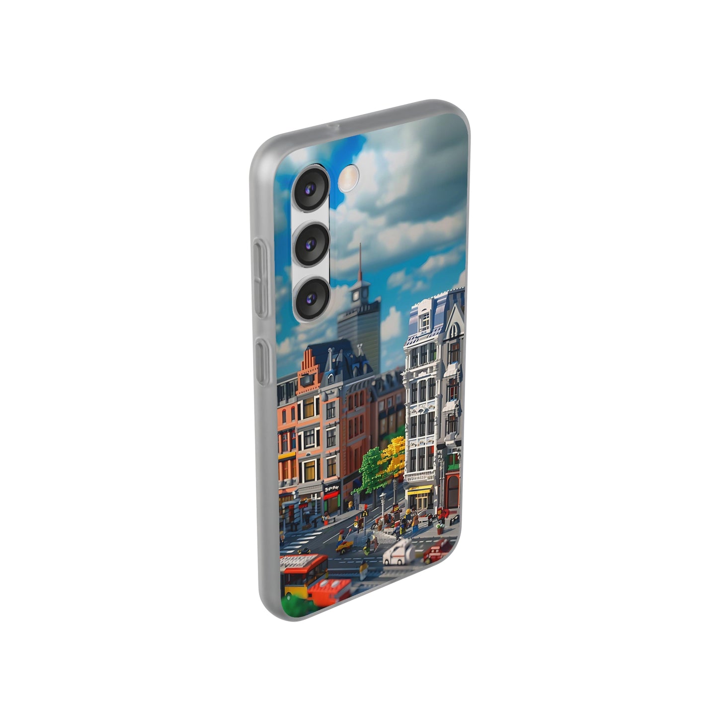 Lego style street scene protective phone case