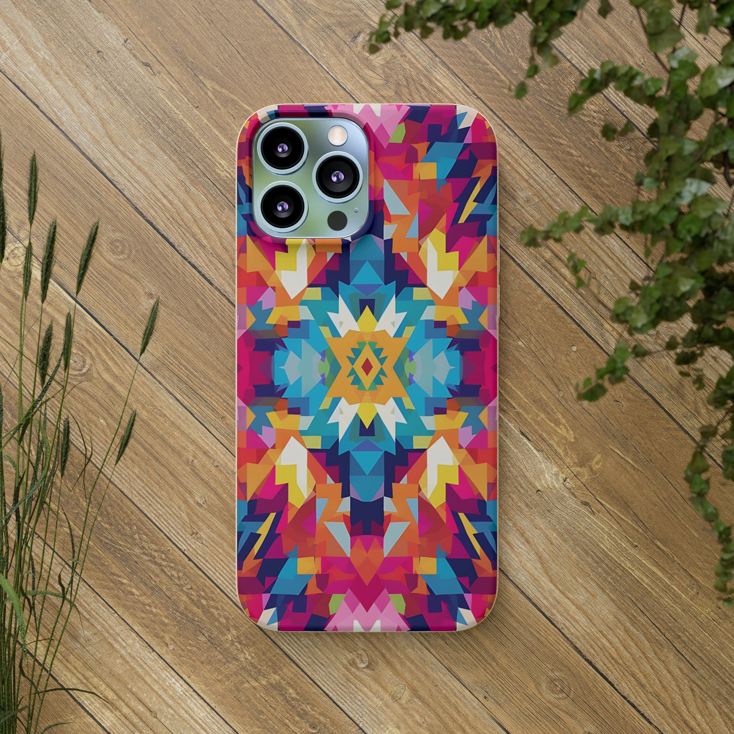 Bold, colourful pattern Biodegradable Phone Case | iPhone / Samsung