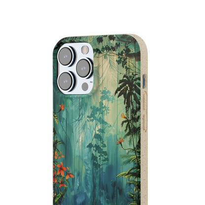 Rain Forest Clearing Scene Biodegradable Phone Case | iPhone / Samsung