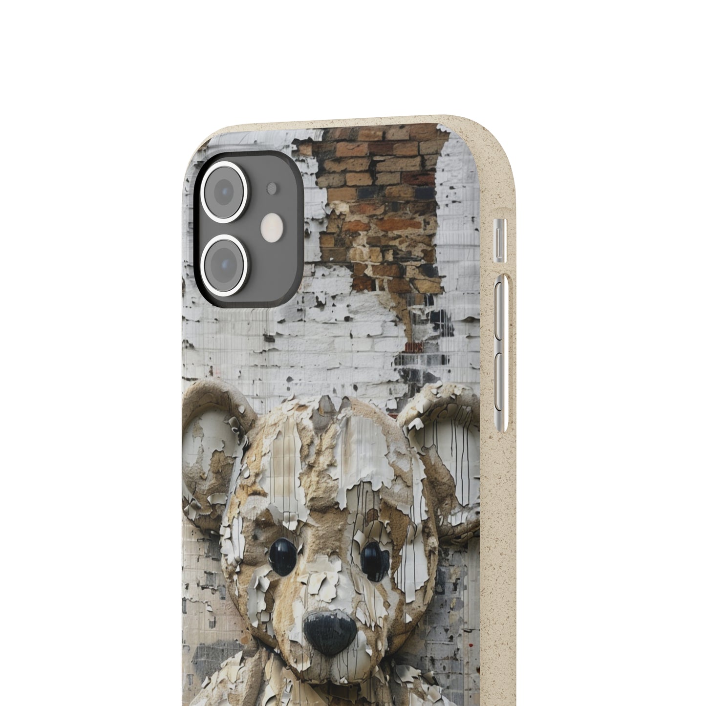 Vhils inspired Teddy Bear Biodegradable Phone Case | iPhone / Samsung