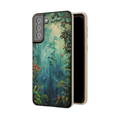 Rain Forest Clearing Scene Biodegradable Phone Case | iPhone / Samsung