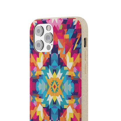 Bold, colourful pattern Biodegradable Phone Case | iPhone / Samsung