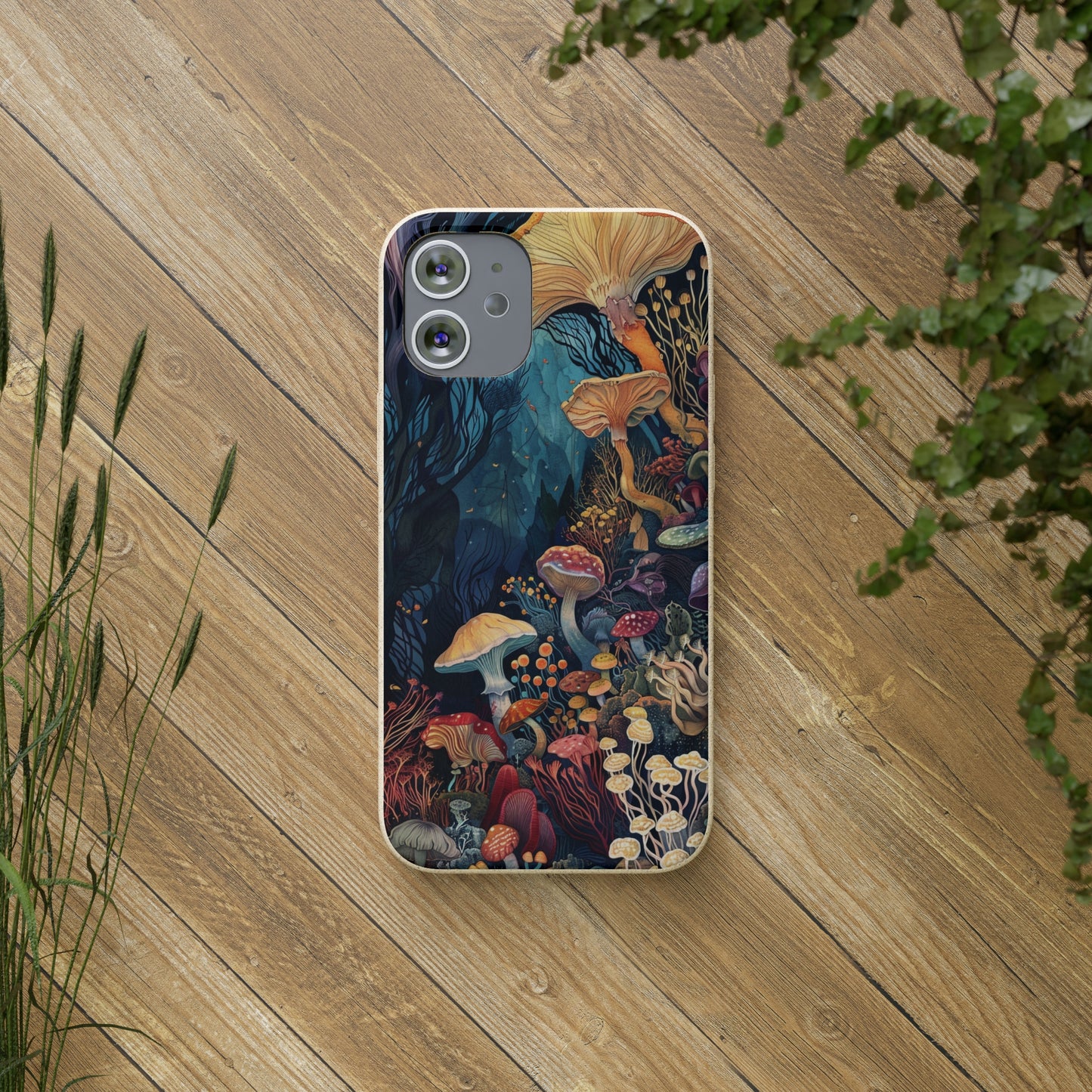 Mushroom Forest Biodegradable Phone Case | iPhone / Samsung