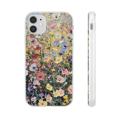 Damien Hirst Inspired Oil on Canvas Flowers | iPhone/Samsung | Slimline Phone Case