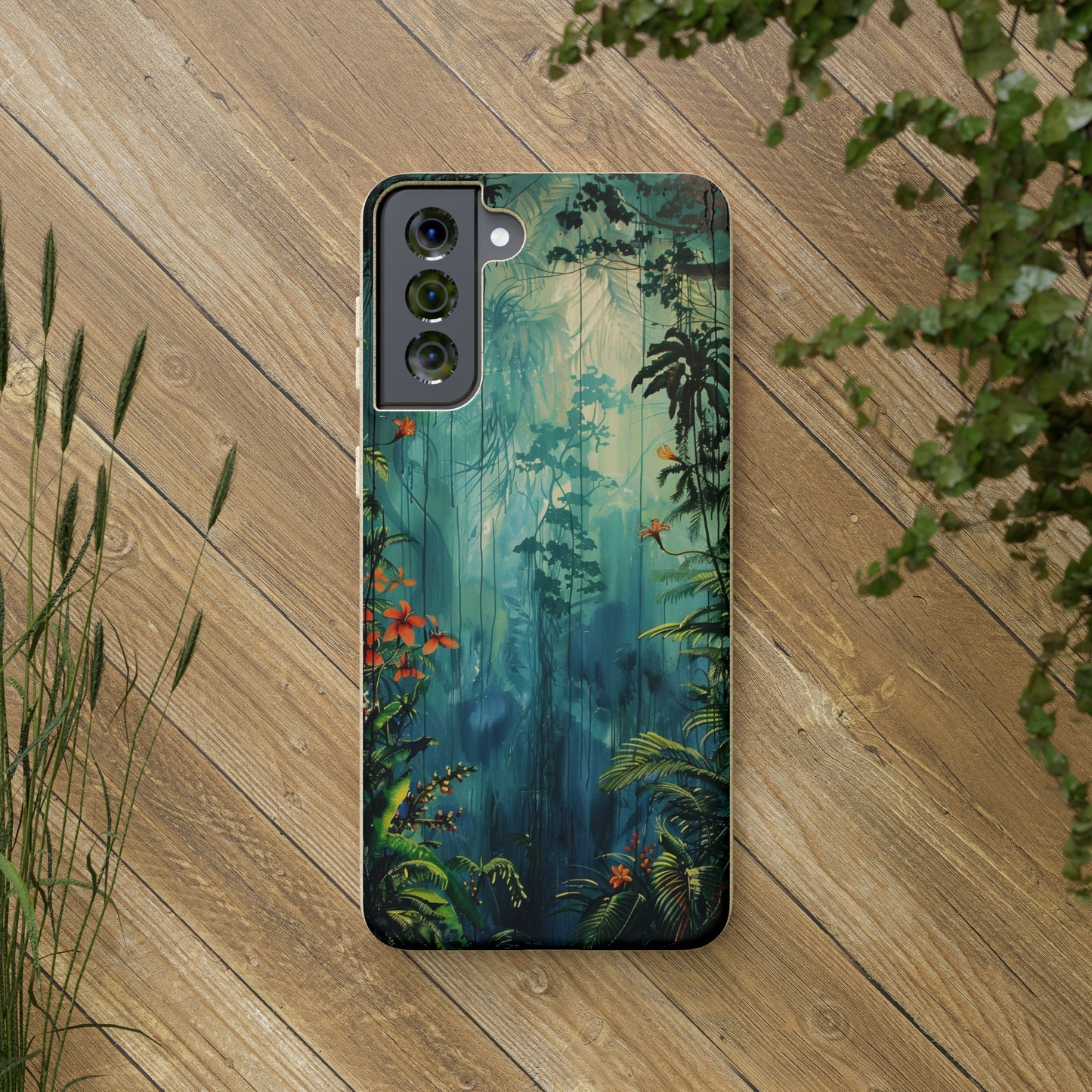 Rain Forest Clearing Scene Biodegradable Phone Case | iPhone / Samsung