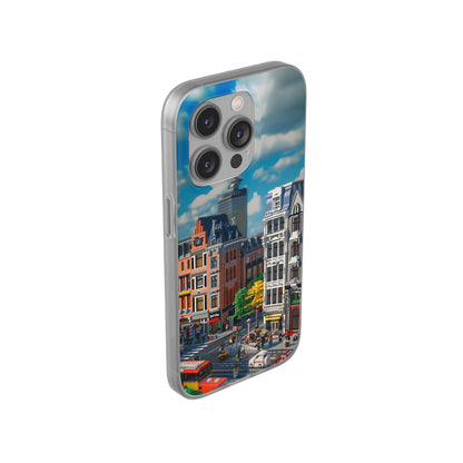 Lego style street scene protective phone case