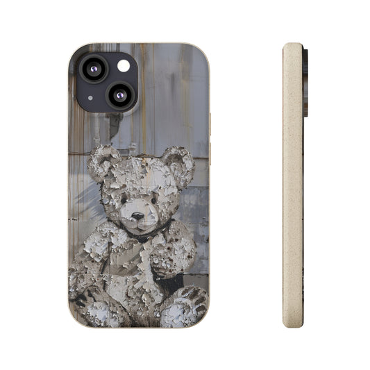 Vhils Style Teddy Bear Biodegradable Phone Case | iPhone / Samsung