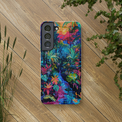 Colourful Rain Forest Biodegradable Phone Case | iPhone / Samsung