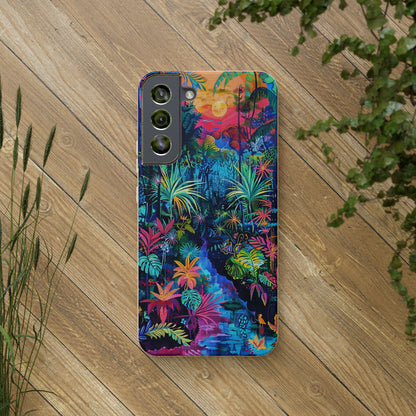 Colourful Rain Forest Biodegradable Phone Case | iPhone / Samsung