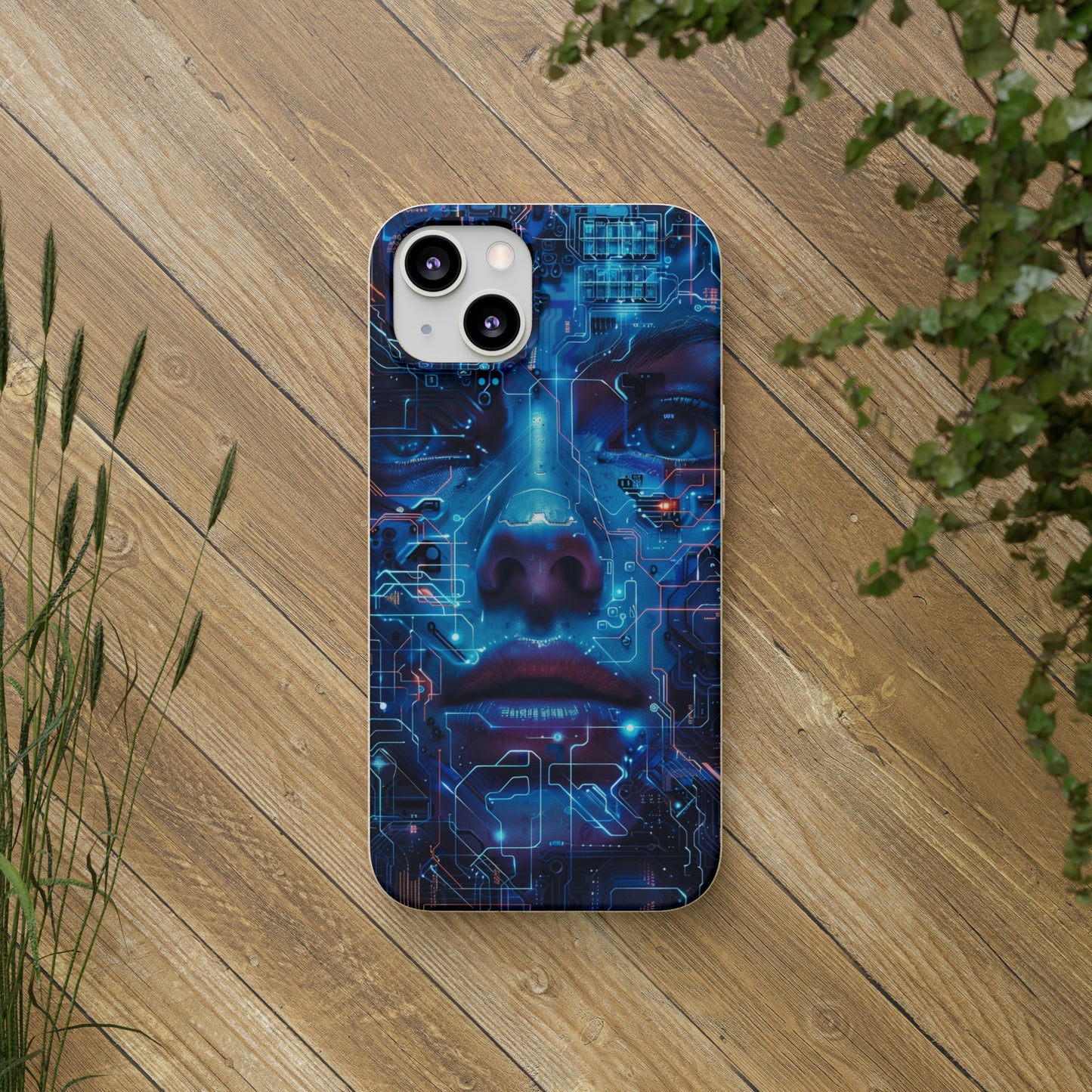 Cyberpunk woman Biodegradable Phone Case | iPhone / Samsung