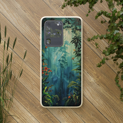 Rain Forest Clearing Scene Biodegradable Phone Case | iPhone / Samsung