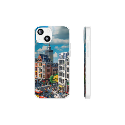 Lego style street scene protective phone case