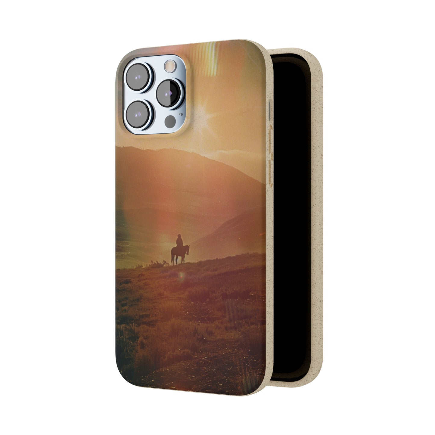 Horse rider cinematic Biodegradable Phone Case | iPhone / Samsung