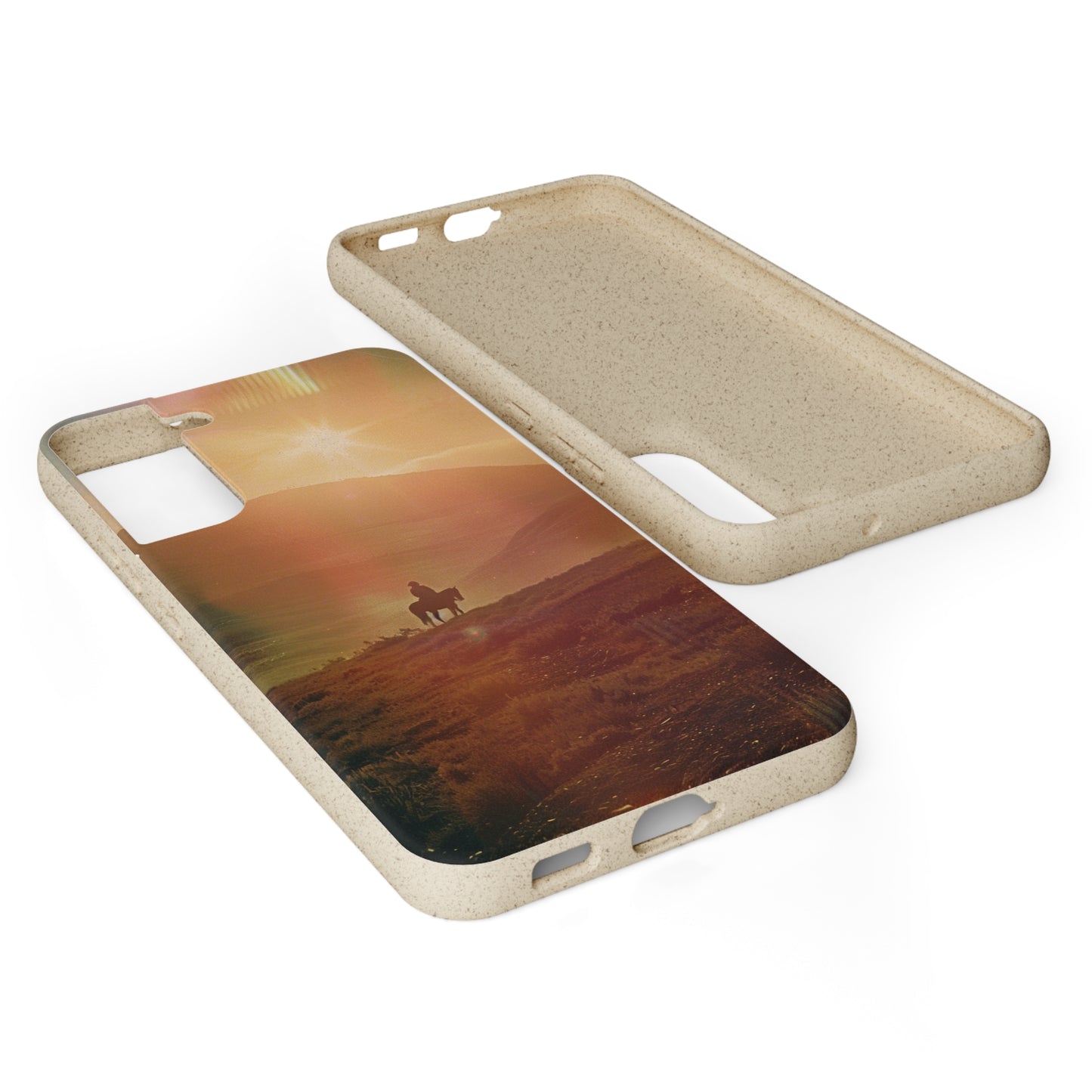 Horse rider cinematic Biodegradable Phone Case | iPhone / Samsung