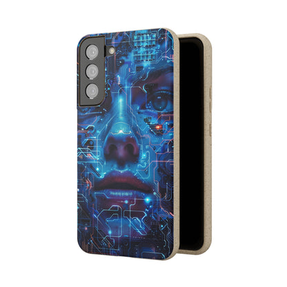 Cyberpunk woman Biodegradable Phone Case | iPhone / Samsung