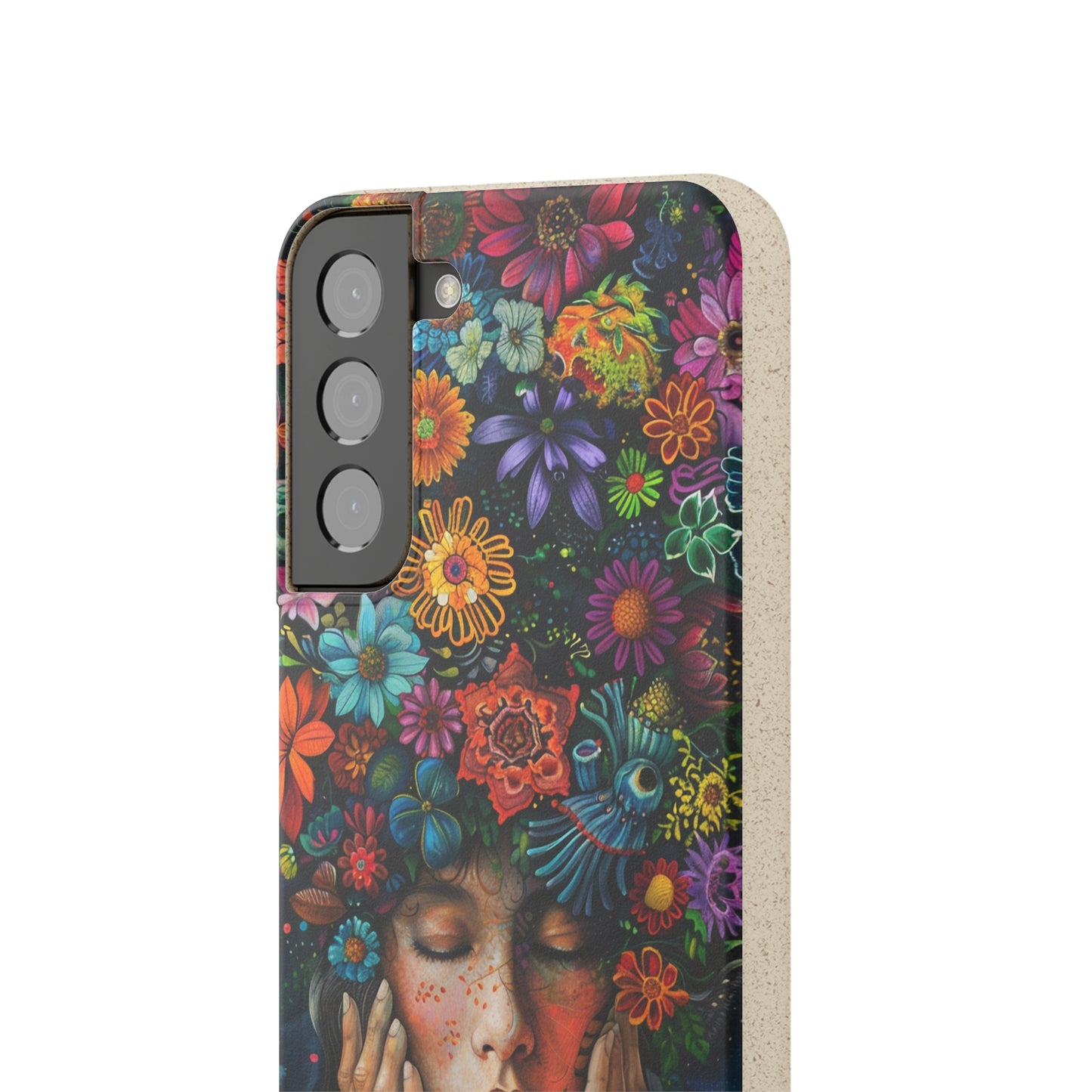 Flower woman Biodegradable Phone Case | iPhone / Samsung