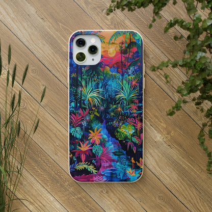 Colourful Rain Forest Biodegradable Phone Case | iPhone / Samsung