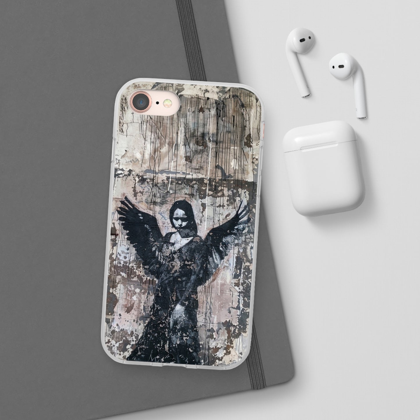 Vhils inspired Gothic Dark Angel Phone Case