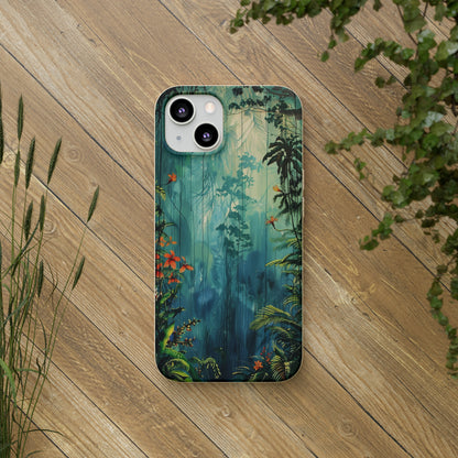 Rain Forest Clearing Scene Biodegradable Phone Case | iPhone / Samsung