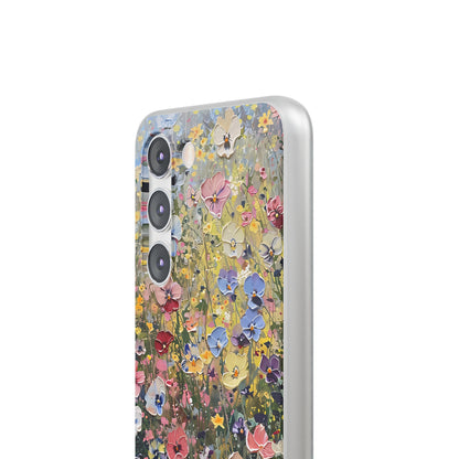 Damien Hirst Inspired Oil on Canvas Flowers | iPhone/Samsung | Slimline Phone Case