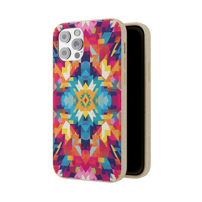 Bold, colourful pattern Biodegradable Phone Case | iPhone / Samsung