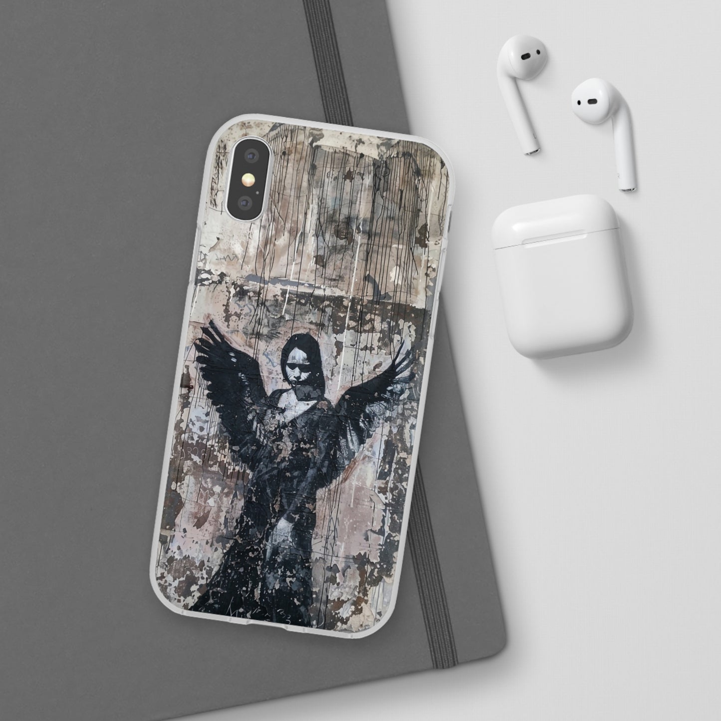 Vhils inspired Gothic Dark Angel Phone Case