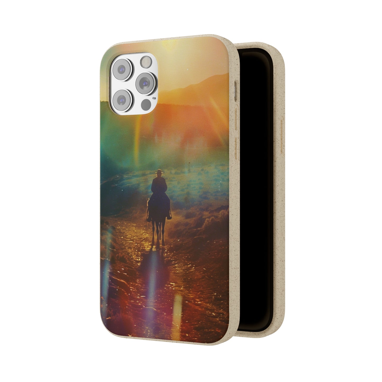 Horse rider cinematic Biodegradable Phone Case | iPhone / Samsung