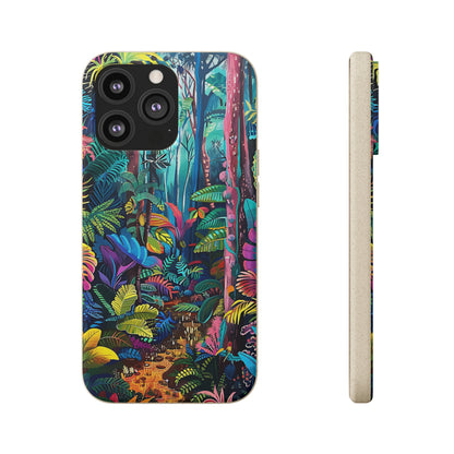 Colourful Rain Forest Biodegradable Phone Case | iPhone / Samsung