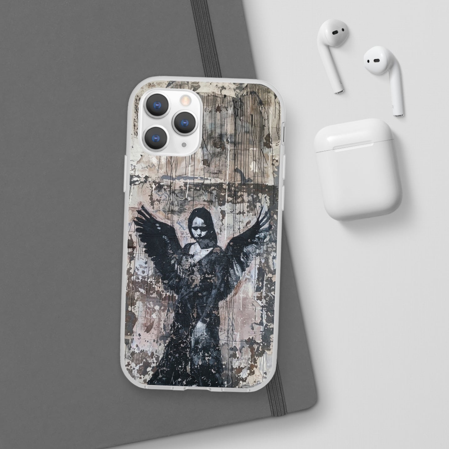 Vhils inspired Gothic Dark Angel Phone Case