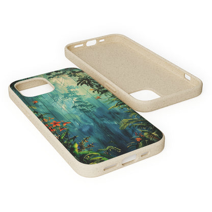 Rain Forest Clearing Scene Biodegradable Phone Case | iPhone / Samsung