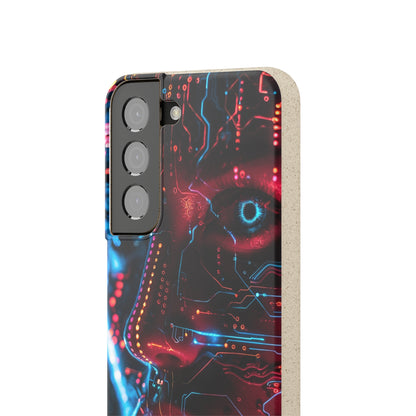 Cyberpunk woman Biodegradable Phone Case | iPhone / Samsung