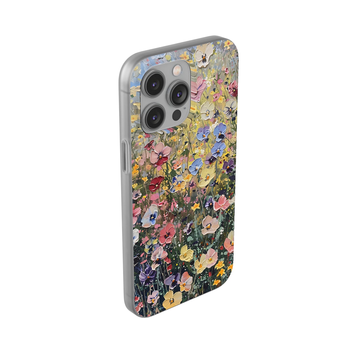 Damien Hirst Inspired Oil on Canvas Flowers | iPhone/Samsung | Slimline Phone Case