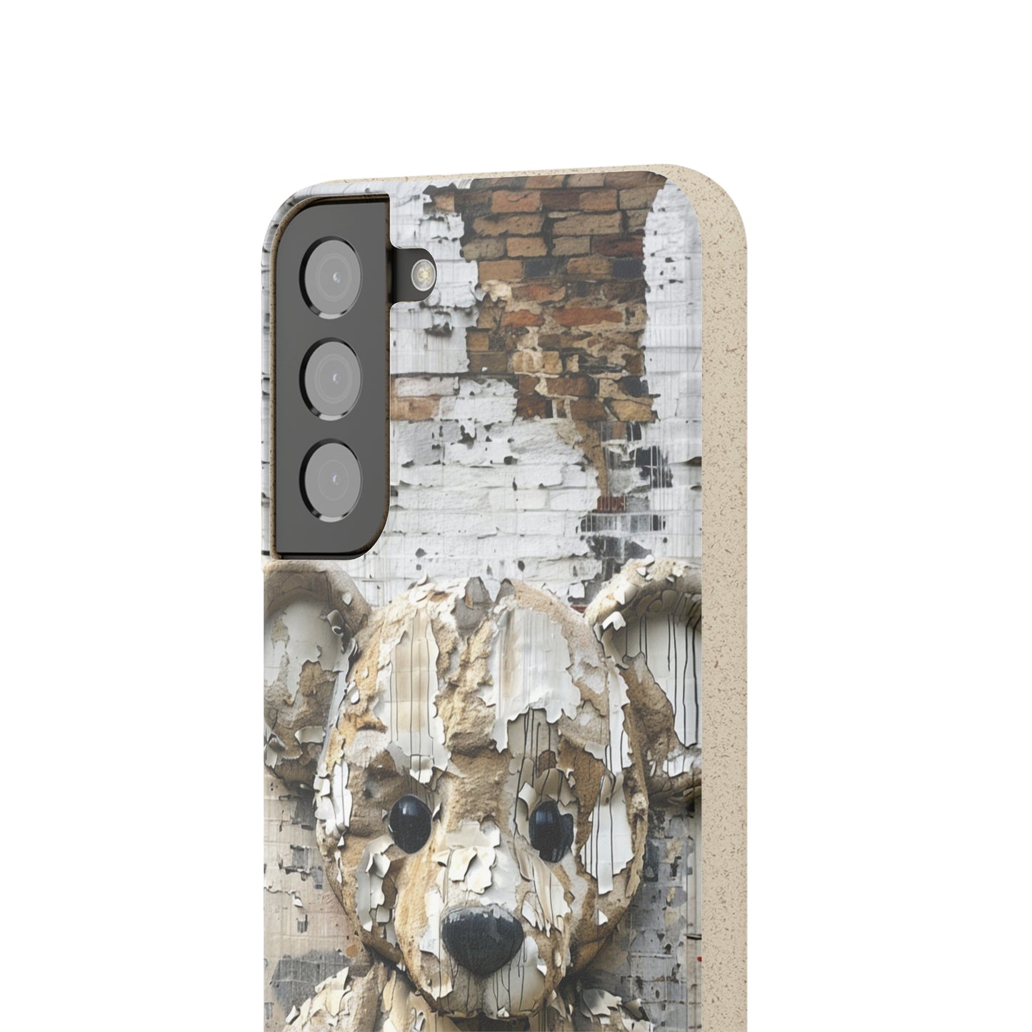 Vhils inspired Teddy Bear Biodegradable Phone Case | iPhone / Samsung