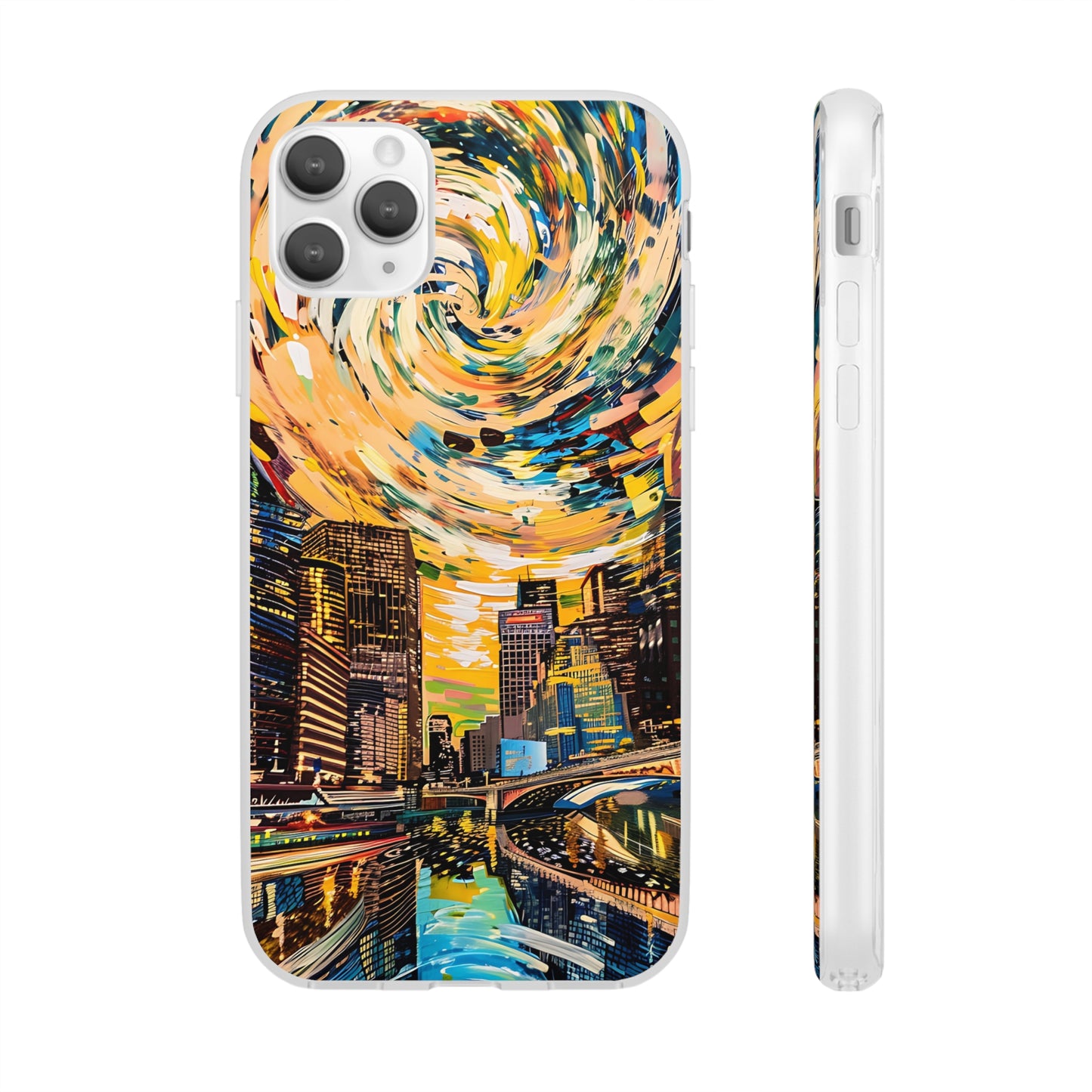 Van Gogh inspired City scene | iPhone/Samsung | Slimline Phone Case