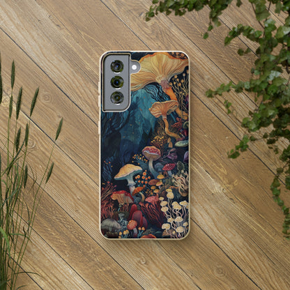 Mushroom Forest Biodegradable Phone Case | iPhone / Samsung