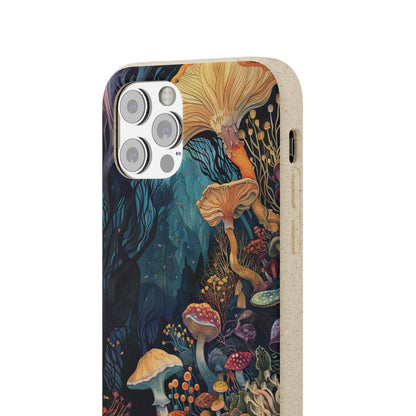 Mushroom Forest Biodegradable Phone Case | iPhone / Samsung