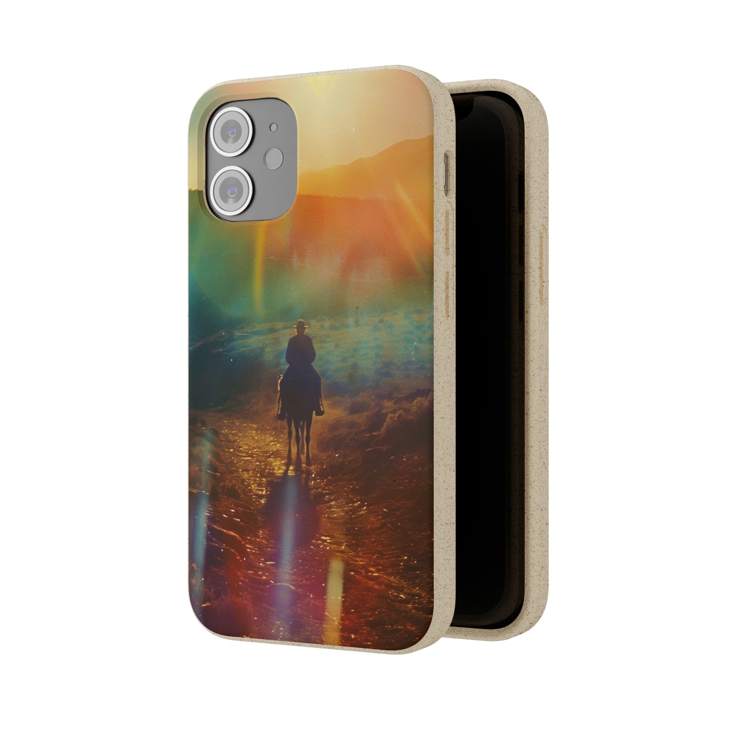 Horse rider cinematic Biodegradable Phone Case | iPhone / Samsung