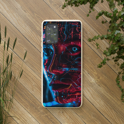 Cyberpunk woman Biodegradable Phone Case | iPhone / Samsung