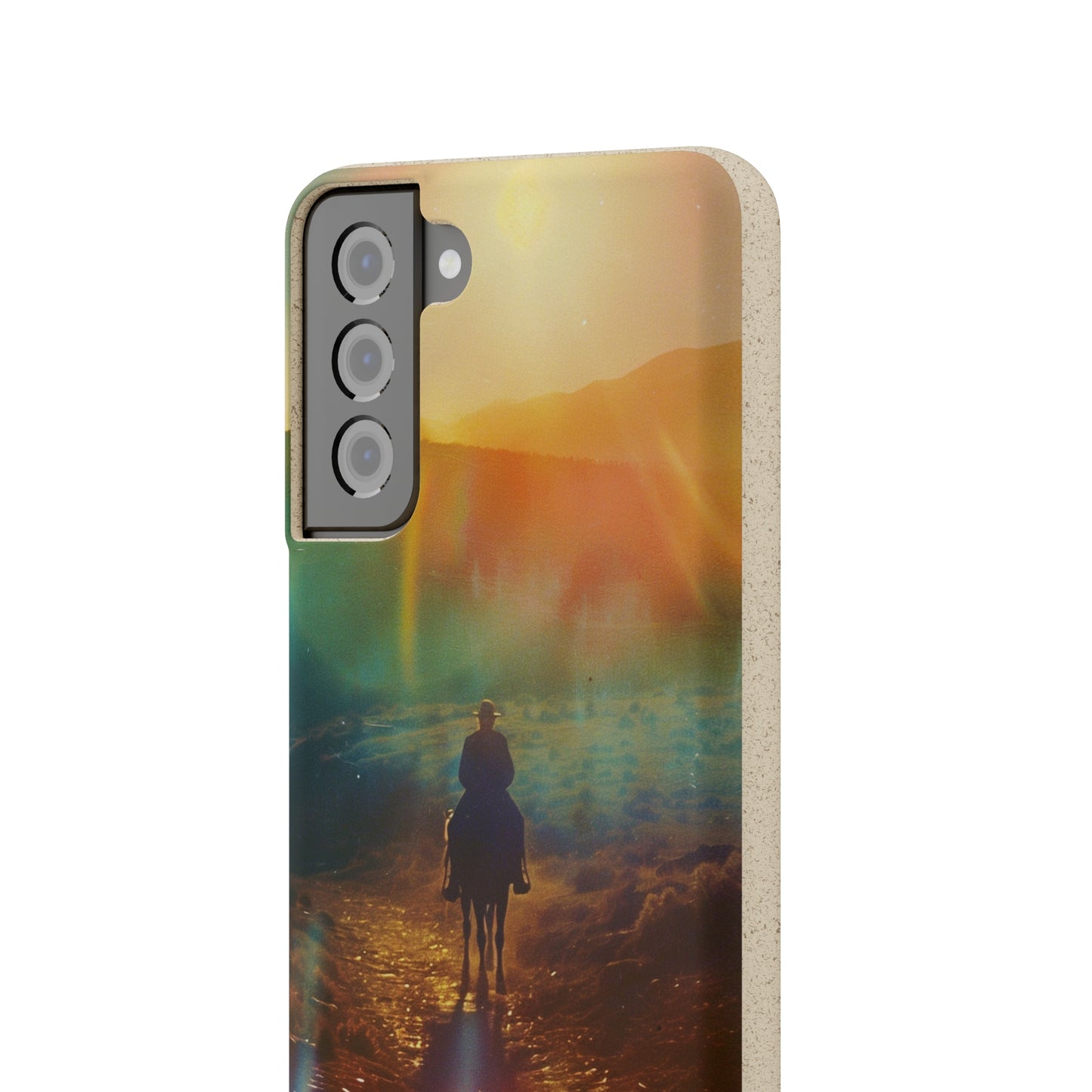 Horse rider cinematic Biodegradable Phone Case | iPhone / Samsung