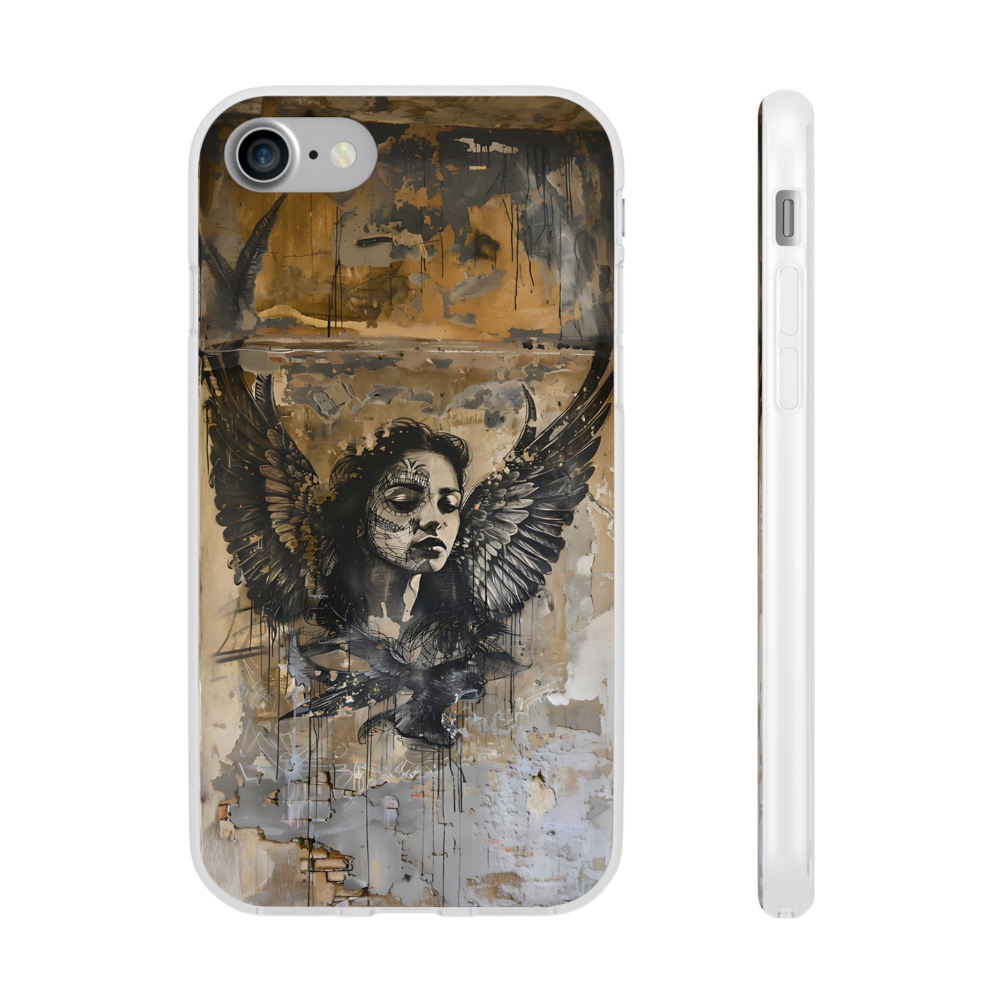 Vhils inspired Gothic Woman Phone Case