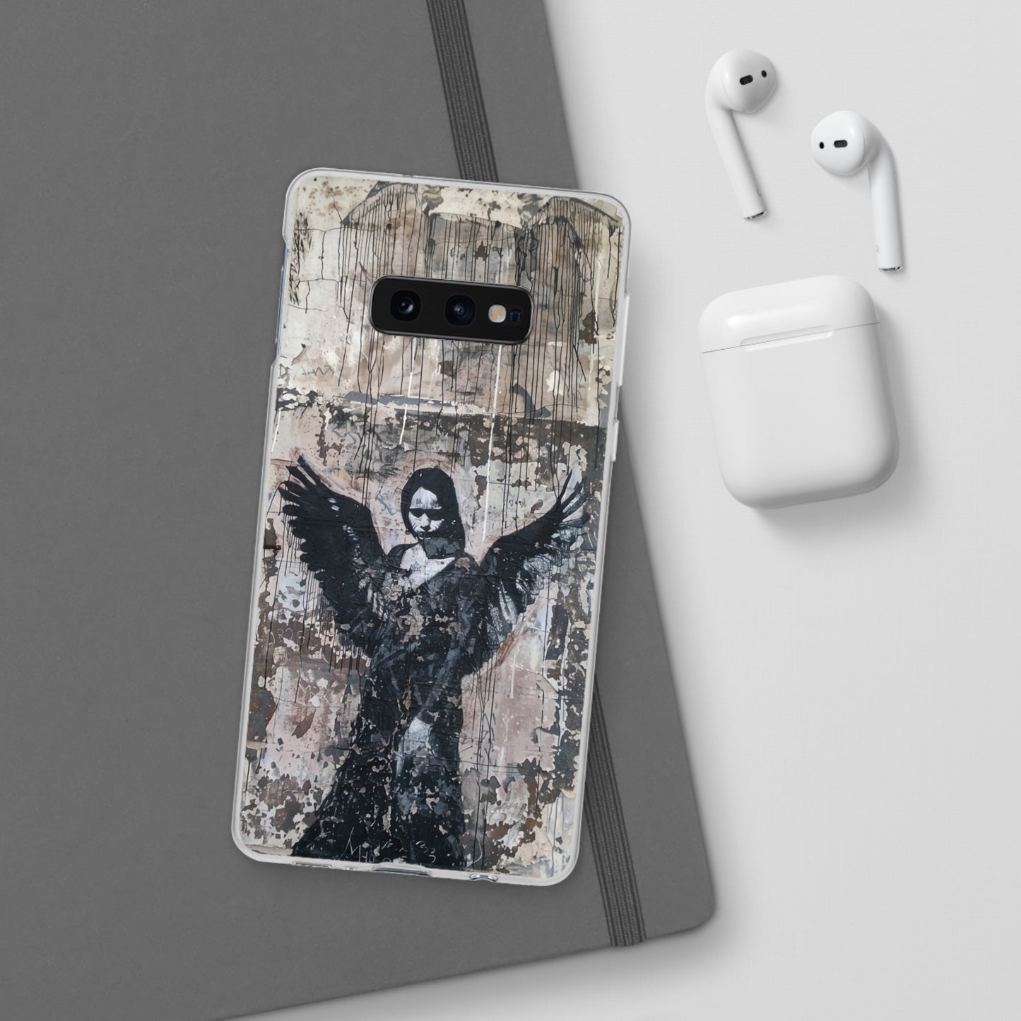 Vhils inspired Gothic Dark Angel Phone Case