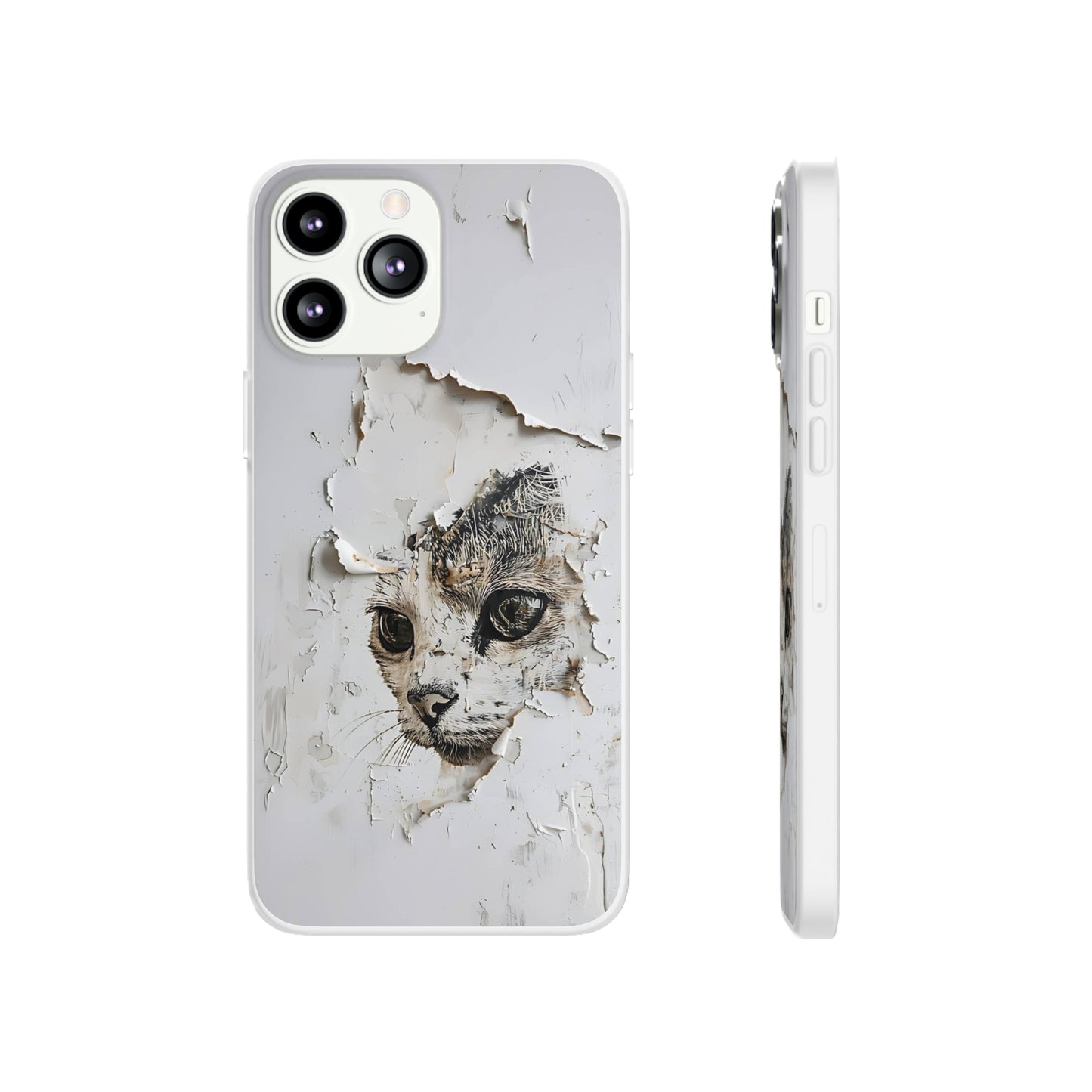 Vhils inspired Cat Phone Case | iPhone / Samsung