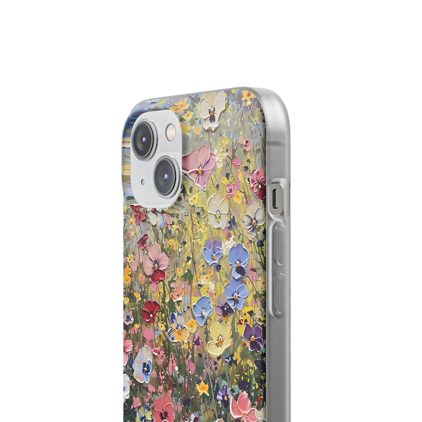 Damien Hirst Inspired Oil on Canvas Flowers | iPhone/Samsung | Slimline Phone Case