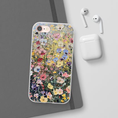 Damien Hirst Inspired Oil on Canvas Flowers | iPhone/Samsung | Slimline Phone Case